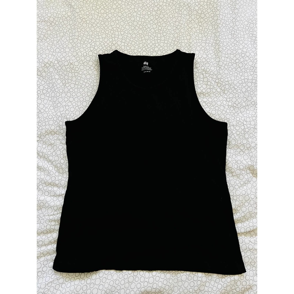 H&M sz XL black ribbed tank top NWOT